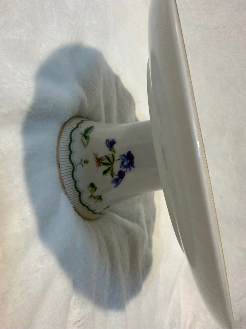 Victorian Garden Footed Cake Plate Georges Briard